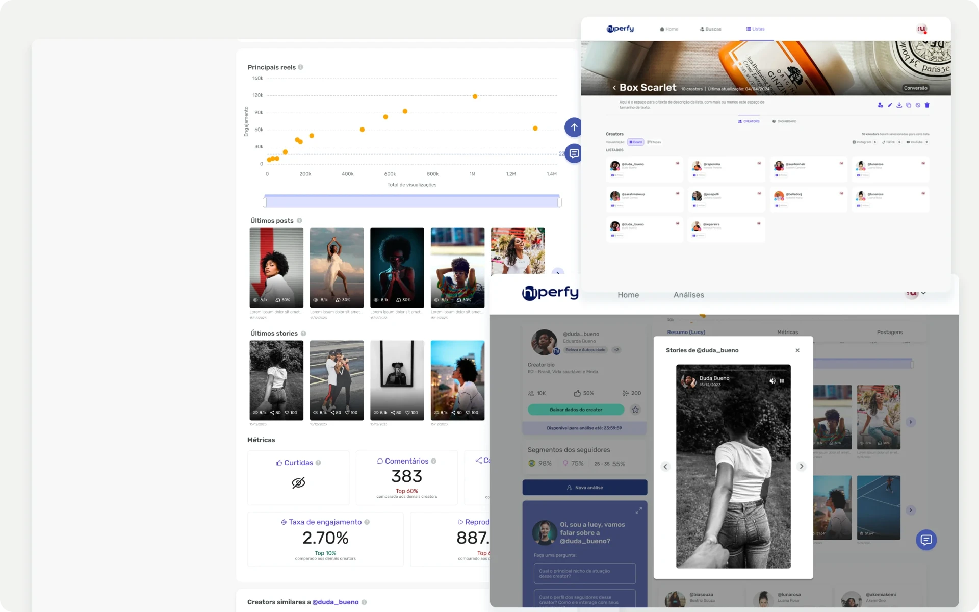 Oportunidades — transformando a proposta de conexão entre marcas e creators em uma jornada navegável dentro do produto.